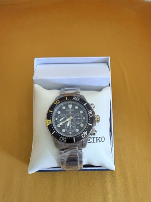 Seiko Prospex Men's Black Watch SSC613