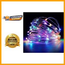 Lumineuse Guirlande en Fil de Cuivre 5m - 50 LEDs Dimmables pour Noël et Mariage