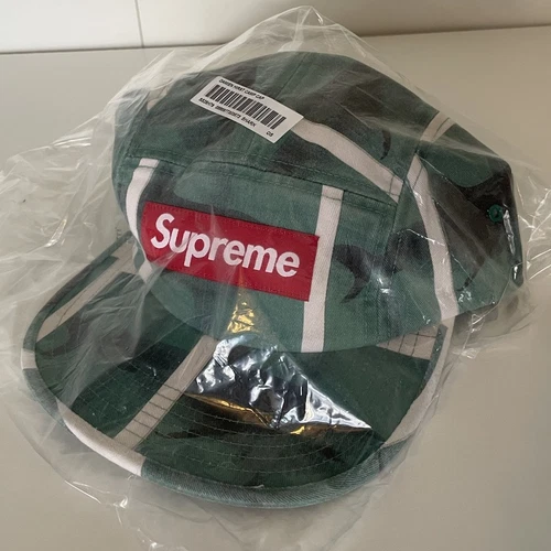 Casquette de camp SS25 Supreme x Damien Hirst chapeau requin blanc bleu neuve