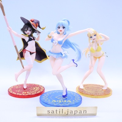 [OHNE KARTON] TAITO KonoSuba 3 Coreful Aqua, Darkness, Megumin Badeanzug Ver....