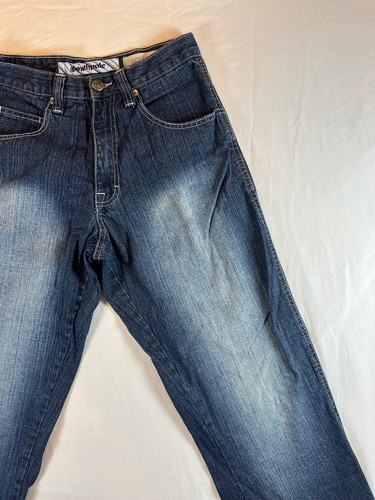 SouthPole 27x28 Jeans Denim RARE Mens Relaxed Straight Faded Blue Tab VTG Y2K - Picture 5 of 22