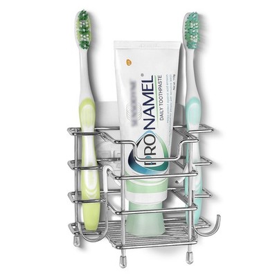 Wall Mount Toothbrush Holder for Shower, Stainless Steel Toothpaste Stand, Se...