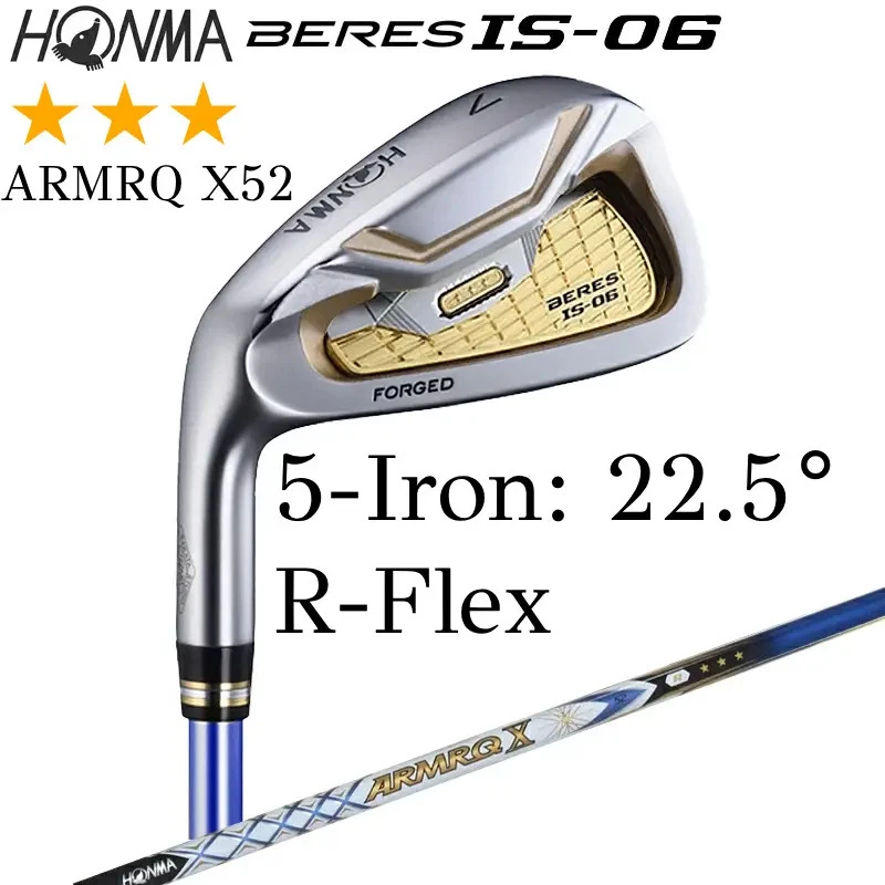 Left-handed HONMA BERES IS-06 3-Star 5-Iron 22.5° R-Flex ARMRQ X 52 Single Iron - Image 2 of 4