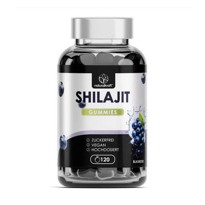 NATURALKRAFT Premium Shilajit Mumijo 120 Gummies Hochdosiert Original aus dem Himalaya Vegan
