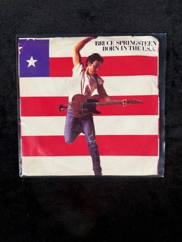 Bruce Springsteen~Born in The U.S.A. 7" 45 w/ Pic. Sleeve Masterdisk 1984 VG/VG