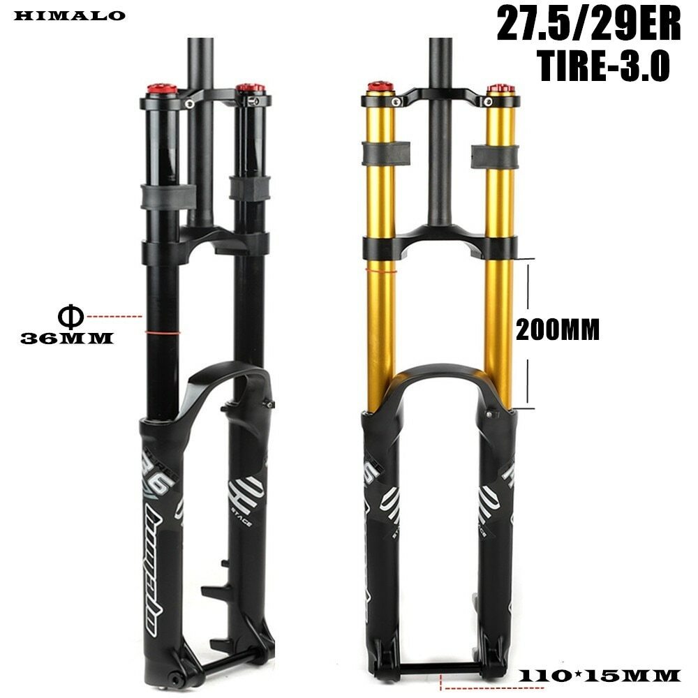 Horquilla de refuerzo de bicicleta de montaña doble hombro 29er DH 27,5 AM horquillas de montaña 110*15 mm