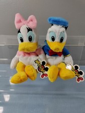 DISNEY DONALD DUCK  DAISY DUCK MINI BEAN BAG PLUSH MOUSEKETOYS NEW W/ TAGS