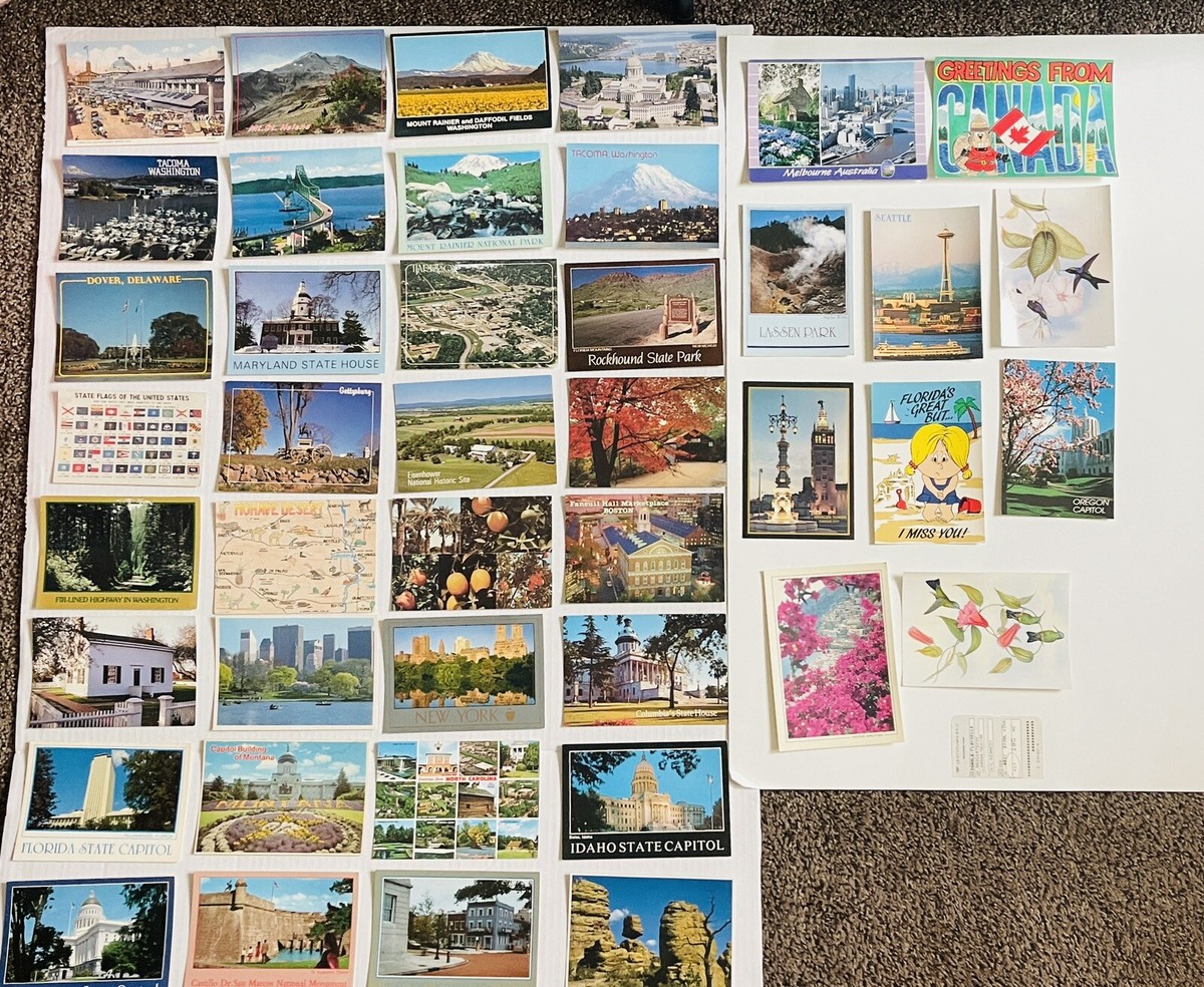 Lot of 42 Vintage Postcards From US Spots | eBay