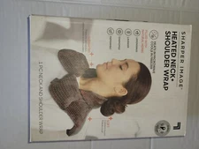 Sharper Image Heated Neck Shoulder Wrap Heats In Microwave Cools In Freezer 
