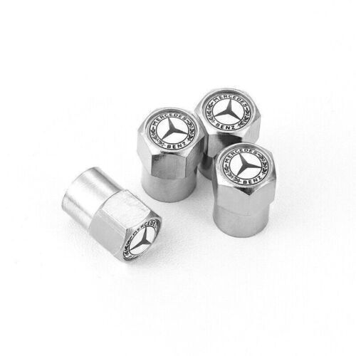 For Mercedes-Benz Car Tire Valve Stems Caps Wheel Air Valve Covers Styling 4PCS