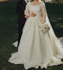 White Ball gown Custom made wedding dress 