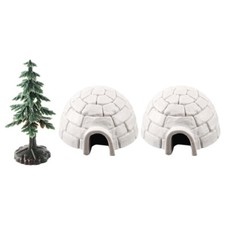 Iglu Zelt Spielzeug Klein Weihnachtsfiguren Mini-Iglu Schneehaus Figurine Kind