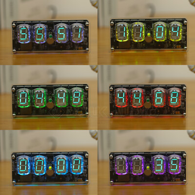 RGB LED IV-22 VFD Tube Clock Bluetooth Speaker WIFI Timing Refer