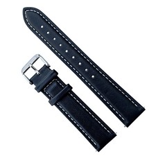 Genuine Leather Watch Strap Smooth Grain Quick Release Band 18mm 20mm 22mm UK