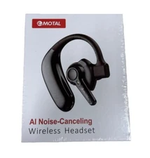 Emotal Dual-Mic AI Noise Cancelling Bluetooth Headset for Cell Phones