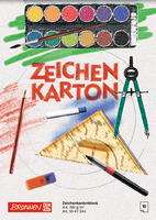 Brunnen Zeichenkarton Zeichenblock Din A4 10 Blatt 190 G/M² Kopfgeleimt