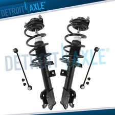 Front Struts Coil Spring Assembly Sway Bars for 2013 2014 Hyundai Santa Fe Sport