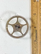 Gilbert Kitchen Clock Movement Strike Side 4th Wheel (See Pics To ID) (KD1614)