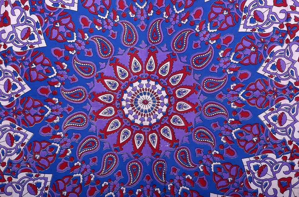 Colcha bohemia tapiz mandala estrella hippie colgante de pared indio decoración étnica Foto 2 de 4