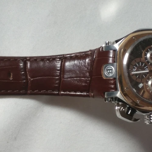 Baldinini | Men's Chronograph Leather Brown/Rose Gold Classy Watch | BD-34 image 11