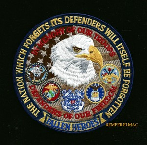 DEFENERS-OF-FREEDOM-MEMORIAL-PATCH-US-ARMY-MARINES-NAVY-AIR-FORCE-EAGLE-GIFT-WOW
