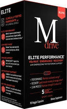 MDRIVE ELITE Endurance Testosterone Men VO2Max Testofen Fenugreek Zinc TryMdrive