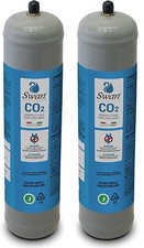 BOMBOLA CO2 600gr USA E GETTA RICAMBIO PER REFRIGERATORI GASATORI ACQUA  2 PZ