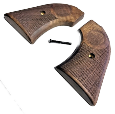 Walnut Gun Grips For Heritage Rough Rider - Birdshead Style Replacement Grips .22 Model