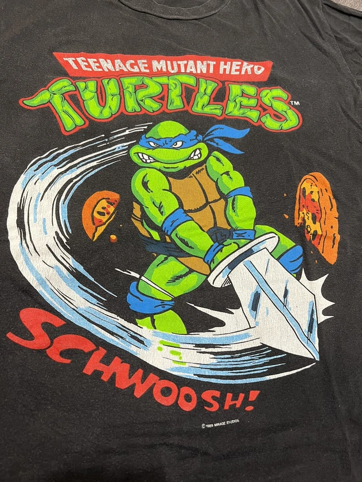 Camiseta de colección 1989 TMNT Mirage Studios Teenage Mutant Ninja Turtles talla XL Euro Foto 4 de 4