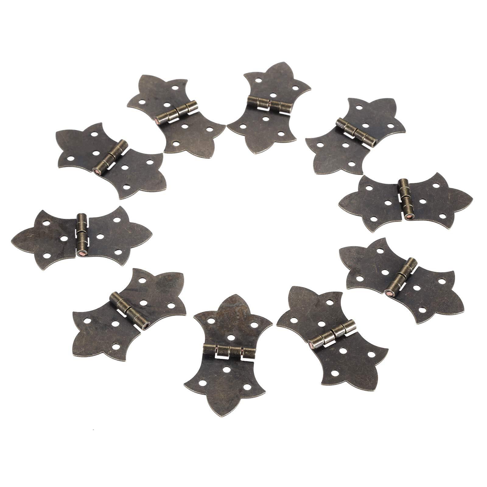 10 Pack Vintage Butterfly Hinges, 2.24