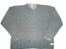 Men's MOSSIMO Lambswool Blend Long Sleeve V-Neck Sweater - XLARGE Charcoal 