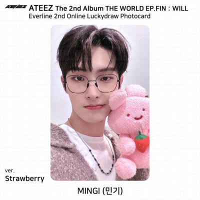 ATEEZ THE WORLD EP.FIN WILL Everline 2nd Luckydraw Photocard