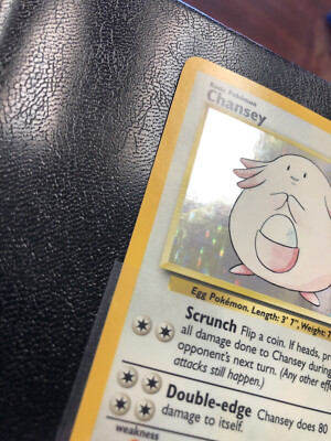 Chansey 3/102 Pokemon Trading Card Game Base Set Unlimited, Mint