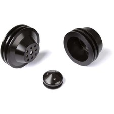 Big Block Chevy Pulley Kit Black 2v Crank 2v Water Pump Alternator Bbc 392 454 Big Block Chevy Pulley Kit Black 2v Crank 2v Water Pump Alternator Bbc 392 454