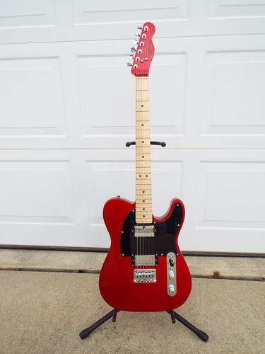 Squier Contemporary Telecaster Electric Guitar HH, Dark Metallic Red