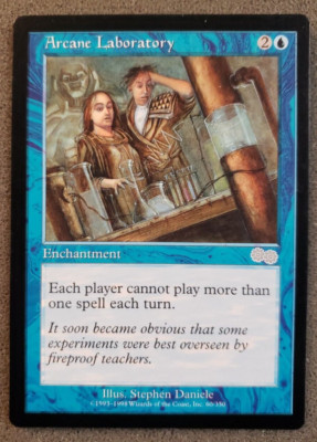 Arcane Laboratory Urza's Saga NM Blue Uncommon MAGIC GATHERING CARD (DS3D1PU)...