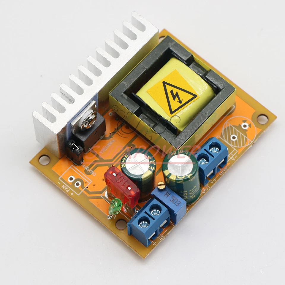 New High Voltage ZVS DC-DC Boost Converter Regulator 8-32V 12V to 45V-390V (1PC) - Image 4 of 4