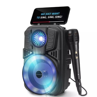 Singsation Party Vibe Rechargeable All-in-One Karaoke Party System SPKA21 - Blac