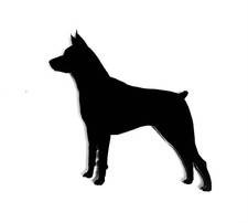 Miniatura Pinscher Cane Spilla Distintivo Pin Sciarpa Chiusura Regalo IN Nero