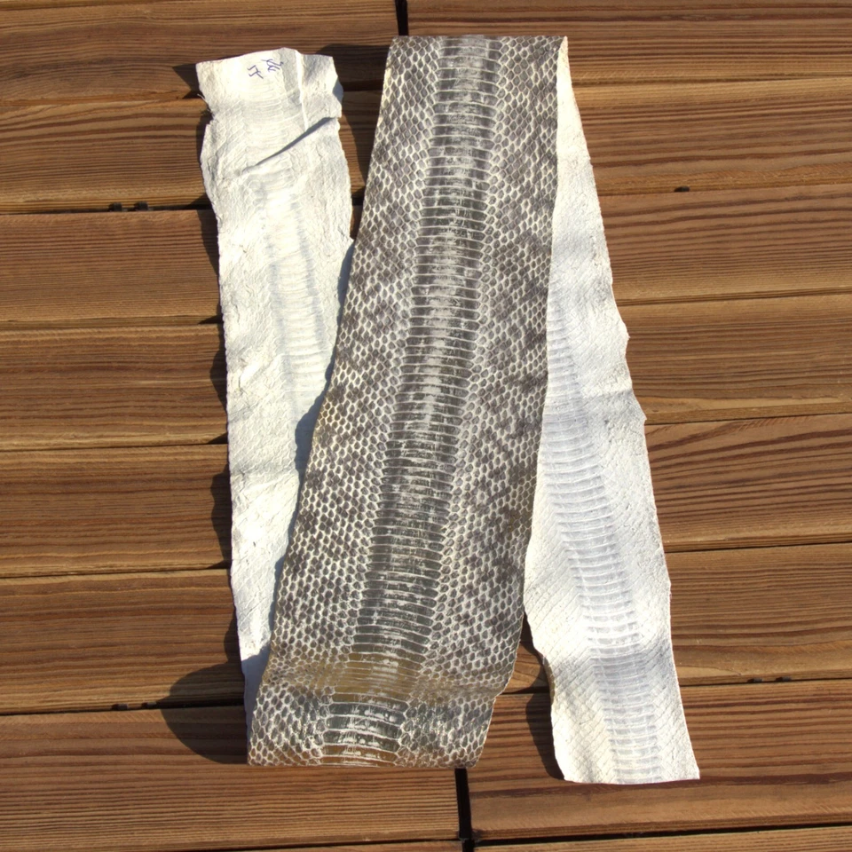 Elaphe Snake Leather Sankeskin Snak Skin Leathercraft Marble Gold - Image 4 of 4