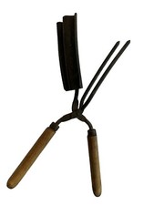 Vintage Hair Curler Crimper Curling Iron Wood Handle Only