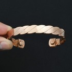 Pure Copper Magnetic Adjustable Handmade Vintage Bangle Jewelry CB-01-050 — photo 2