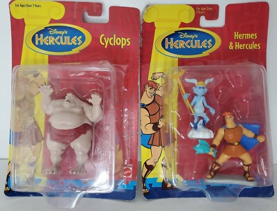 Disney HERCULES vintage フィギュア New Vintage Mattel Disney Hercules Hermes & Hercules PVC