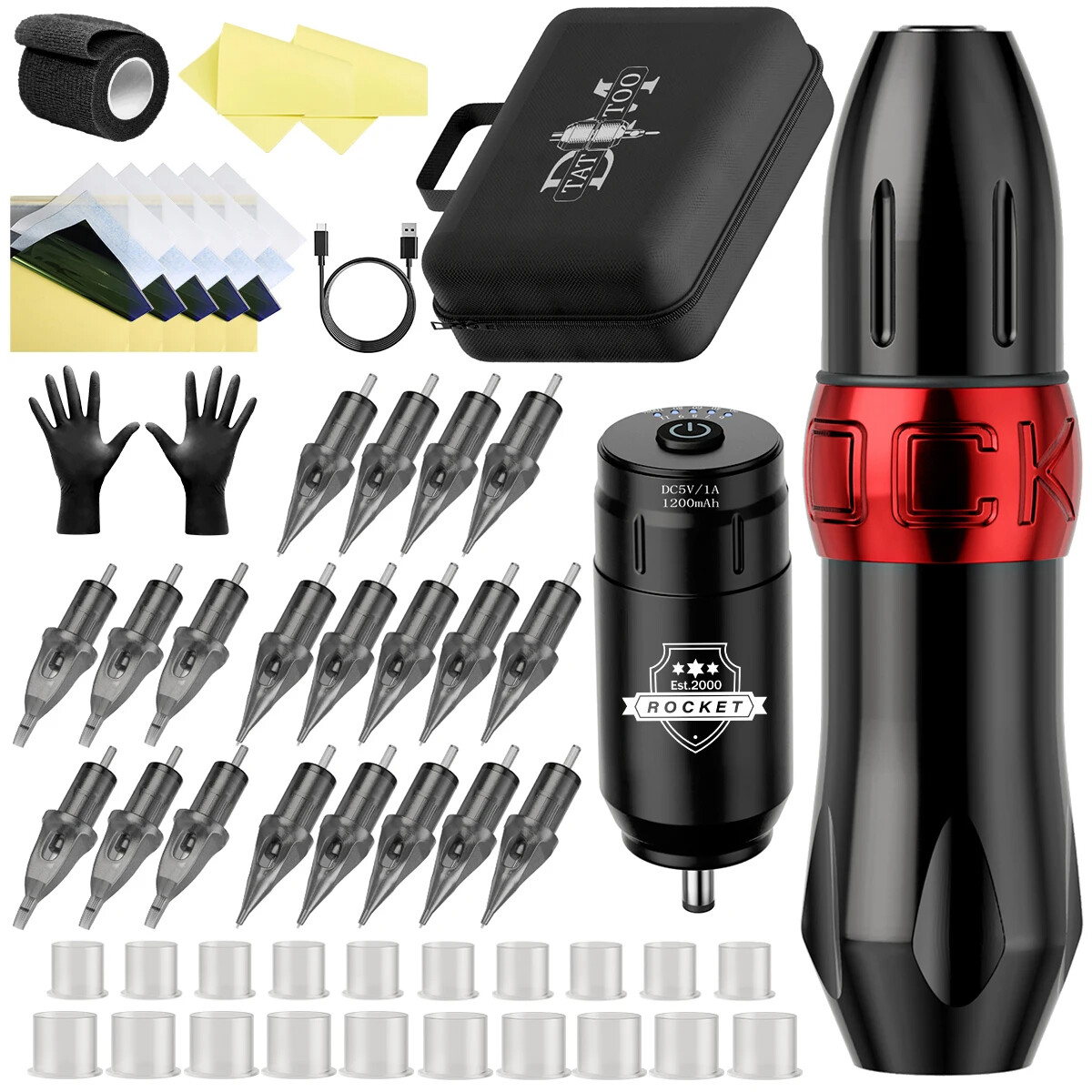 ペン型タトゥーマシン　Wireless　tattoo machine set Amazon.co.jp: タトゥーマシンセット ワイヤレスタトゥーマシン