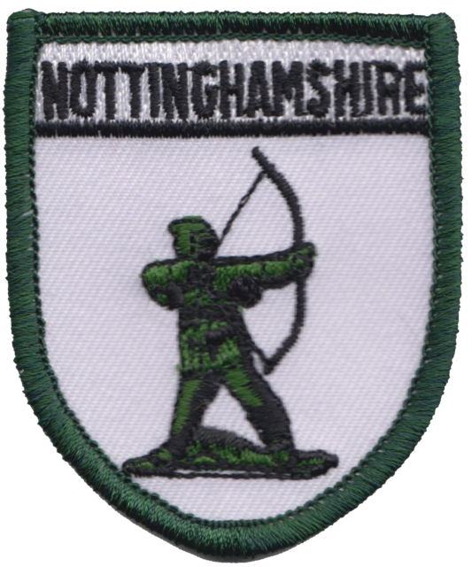 Nottinghamshire Robin Hood Gestickte Abzeichen