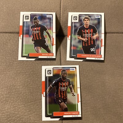 PANINI DONRUSS FIFA SOCCER 2022 - 2023 MILAN LEAO CDK TOMORI OPTIC