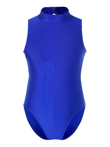 Girls Sleeveless Backless Ballet Dance Leotard Mock Neck Gymnastics Bodysuit - 第 6/54 張圖片