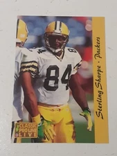 Sterling Sharpe Green Bay Packers 1993 Classic Pro Line Live Card #91