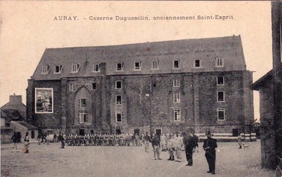 AURAY barracks duguesclin formerly holy spirit written