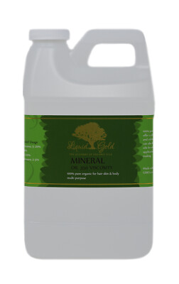 64 Oz Premium Mineral Oil 350 Viscosity Pure Skin Hair Nails Health Body Care